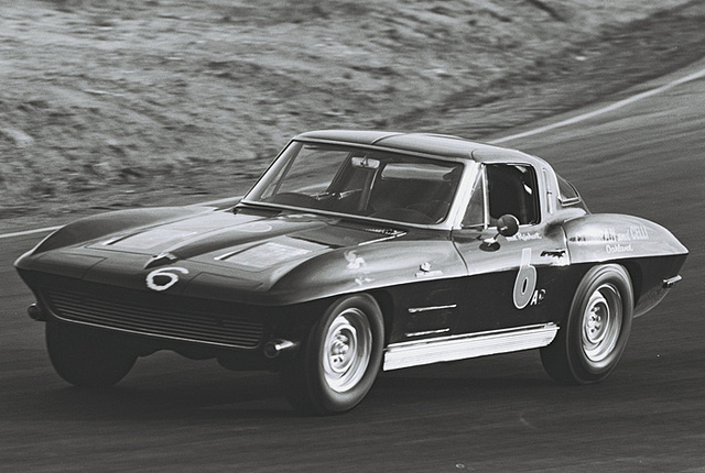 Dave MacDonald races the Carroll Shelby Cobra 260ci to its first ever win at Riverside International Raceway